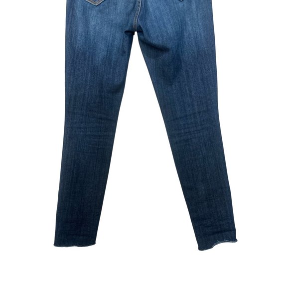 Driftwood Jackie Floral Embroidered Jeans 28 Blue Skinny High Rise Stretch Boho - Picture 10 of 10